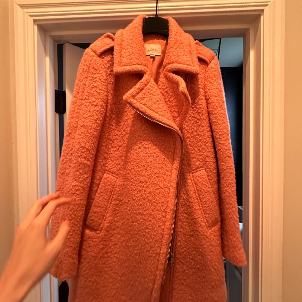 Loft pink coat